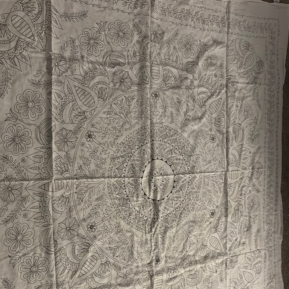Floral Mandala Tapestry
